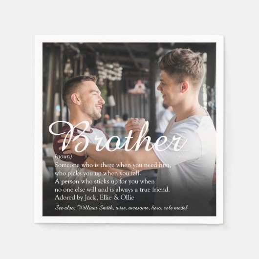 Foto: Best Brother Ever Definition Servet (Voorkant)