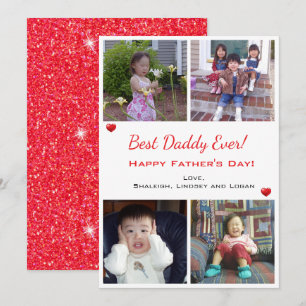 Foto Best Dad Day Holiday Kaart