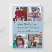 Foto Best Dad Day Holiday Kaart (Voorkant)