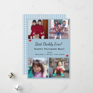 Foto Best Dad Day Holiday Kaart