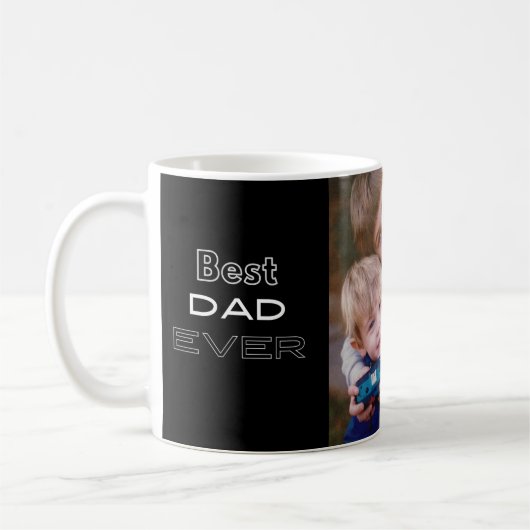 Foto Best Dad Ever Vaderdag, Gift for Dad Koffiemok (Links)