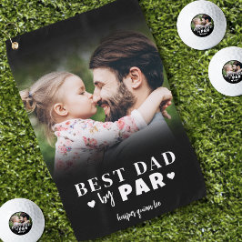 Foto Best Dad van Par Golfhanddoek