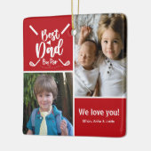 Foto Best Dad van Par Keramisch Ornament (Links)