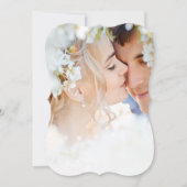 Foto Best Day Ever Coral Waterverf Wedding Kaart (Voorkant)