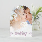 Foto: Best Day Ever Lavender Waterverf Weddenschap Kaart (Staand voorkant)