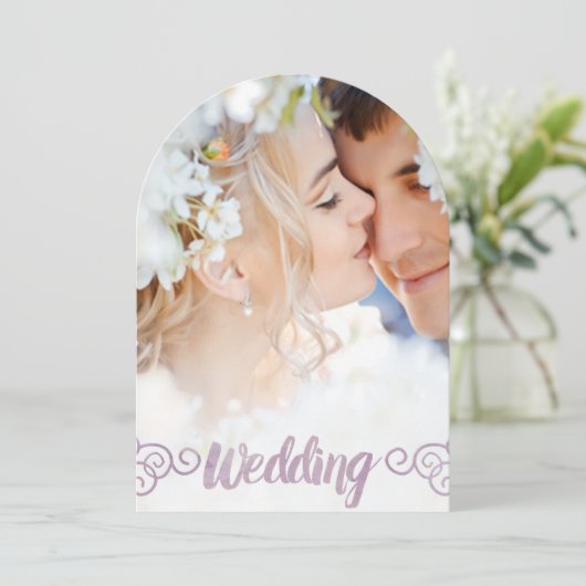 Foto: Best Day Ever Lavender Waterverf Weddenschap Kaart (Staand voorkant)