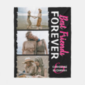 Foto 'Best Friends Forever' 3 Fleece Deken (Voorkant)