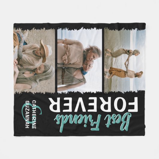 Foto 'Best Friends Forever' 3 Fleece Deken (Voorkant (Horizontaal))