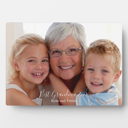 Foto Best Grandma Ever Fotoplaat (voorkant)