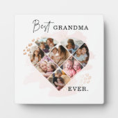 Foto Best Grandma Ever Heart Shape 8 Foto Fotoplaat (Voorkant)