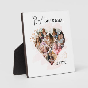 Foto Best Grandma Ever Heart Shape 8 Foto Fotoplaat
