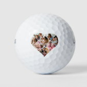 Foto Best Grandma Ever Heart Shape 8 Foto Golfballen (Voorkant)