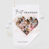 Foto Best Grandma Ever Heart Shape 8 Foto Golfhanddoek (Insitu)