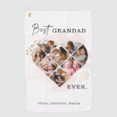 Foto Best Grandma Ever Heart Shape 8 Foto Golfhanddoek (Voorkant)