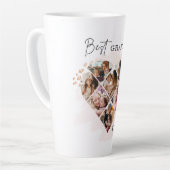 Foto Best Grandma Ever Heart Shape 8 Foto Latte Mok (Linkerhoek)