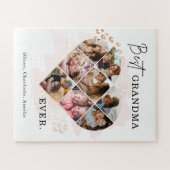 Foto Best Grandma Ever Heart Shape 8 Foto Legpuzzel (Horizontaal)