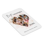 Foto Best Grandma Ever Heart Shape 8 Foto Magneet (Rechterzijde)