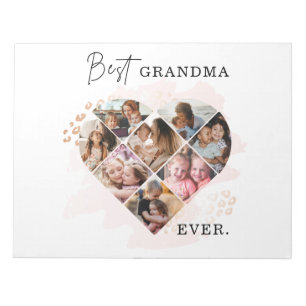 Foto Best Grandma Ever Heart Shape 8 Foto Notitieblok