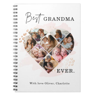 Foto Best Grandma Ever Heart Shape 8 Foto Notitieboek