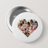 Foto Best Grandma Ever Heart Shape 8 Foto Ronde Button 7,6 Cm (Voorkant /achterkant)