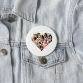 Foto Best Grandma Ever Heart Shape 8 Foto Ronde Button 7,6 Cm (In situ)