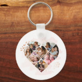 Foto Best Grandma Ever Heart Shape 8 Foto Sleutelhanger (Voorkant)