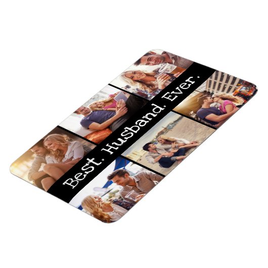 Foto Best Husband Ever Fun Personated Black Magneet (Linkerzijde)