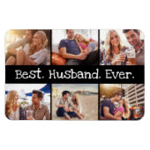 Foto Best Husband Ever Fun Personated Black Magneet (Horizontaal)