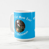 Foto Beste Kat Moeder Ooit Aangepaste Huisdiernaam Koffiemok (Voorkant links)