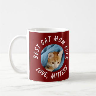 Foto Beste Kattenmoeder Ooit Custom Pet Name Bourg Koffiemok