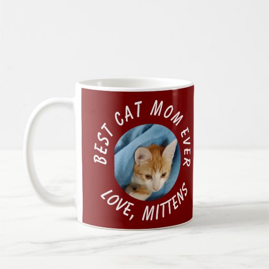 Foto Beste Kattenmoeder Ooit Custom Pet Name Bourg Koffiemok (Links)