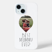 Foto Beste mama ooit modern script Case-Mate iPhone Case (Achterkant)