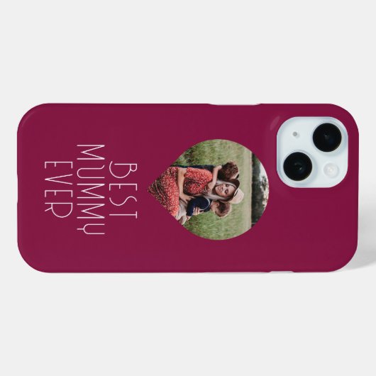 Foto Beste mama ooit modern script Case-Mate iPhone Case (Achterkant (horizontaal))