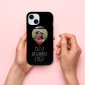 Foto Beste mama ooit modern script Case-Mate iPhone Case