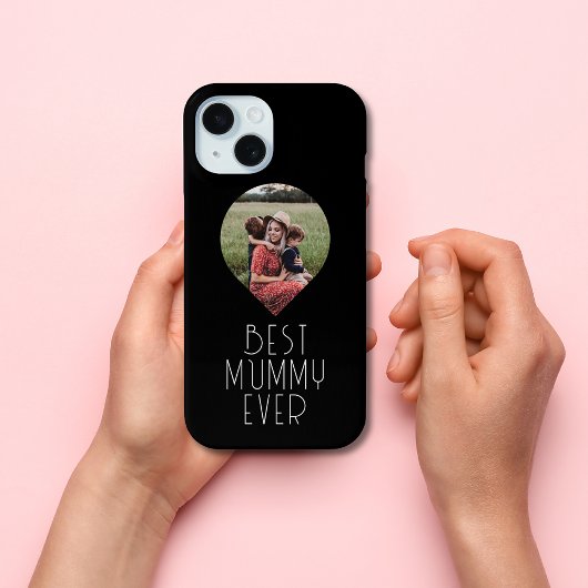 Foto Beste mama ooit modern script Case-Mate iPhone Case