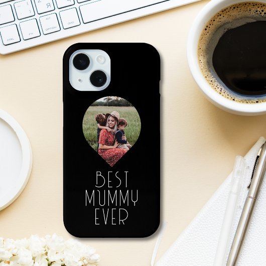 Foto Beste mama ooit modern script Case-Mate iPhone Case