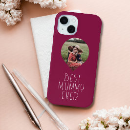 Foto Beste mama ooit modern script iPhone 15 Case