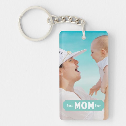 Foto beste mama ooit personaliseren | MOEDERDAG Sleutelhanger (Voorkant)