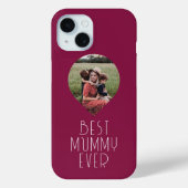 Foto Beste Mamma Ooit Modern Schrift Case-Mate iPhone Case (Achterkant)