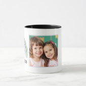 Foto Beste Moeder Mok Boho Groen Blauw Bloemig Reg (Midden)
