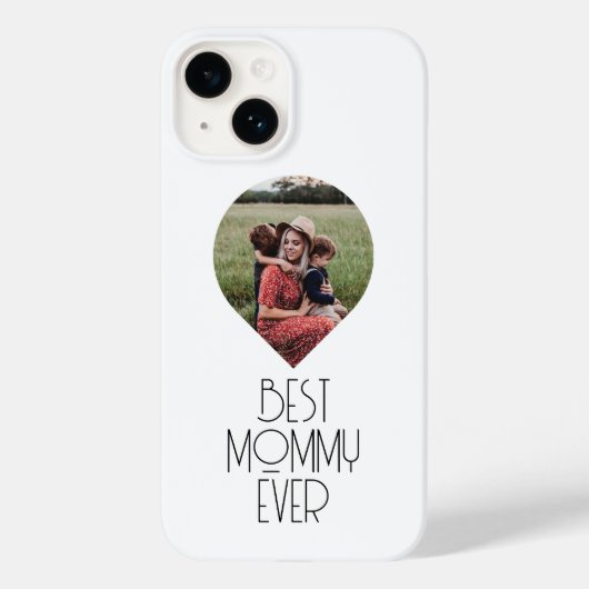 Foto Beste Moeder Ooit Modern Schrift Case-Mate iPhone Case (Achterkant)