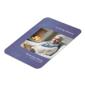 Foto Beste Onthoud Faux Blue Metallic Effect Magneet (Linkerzijde)