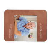 Foto Beste Onthoud Faux Brown Metallic Effect Magneet (Horizontaal)