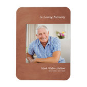 Foto Beste Onthoud Faux Brown Metallic Effect Magneet (Verticaal)