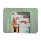 Foto Beste Onthoud Faux Green Metallic Effect Magneet (Horizontaal)