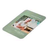 Foto Beste Onthoud Faux Green Metallic Effect Magneet (Linkerzijde)