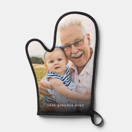 Foto Beste opa ooit eenvoudig | Ovenwant (Voorkant)