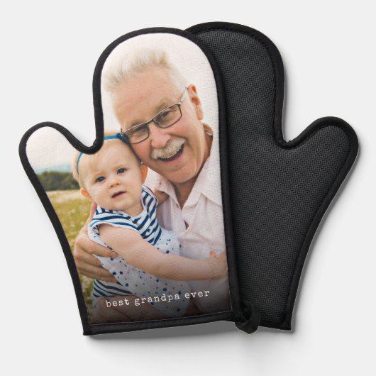 Foto Beste opa ooit eenvoudig | Ovenwant (Voorkant / Achterkant)