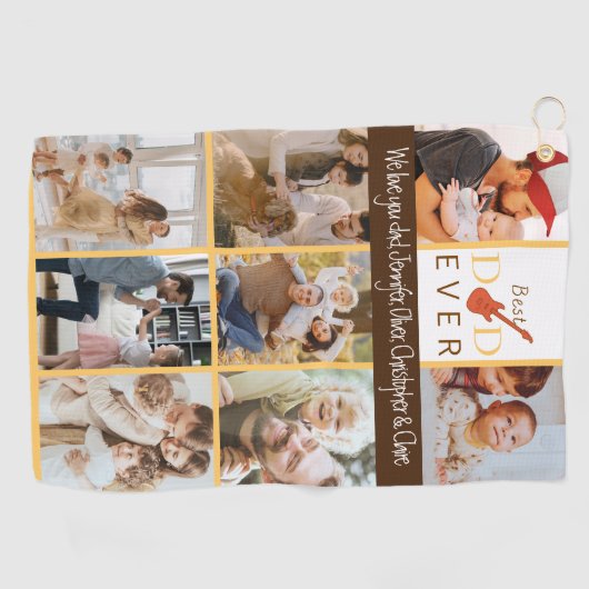 Foto Beste Papa Ever Pro Lover Golfer Fathers Day Golfhanddoek (Horizontaal)