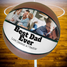 Foto beste papa ooit basketbal Personaliseer